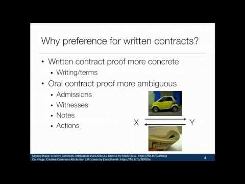 Oral Contracts