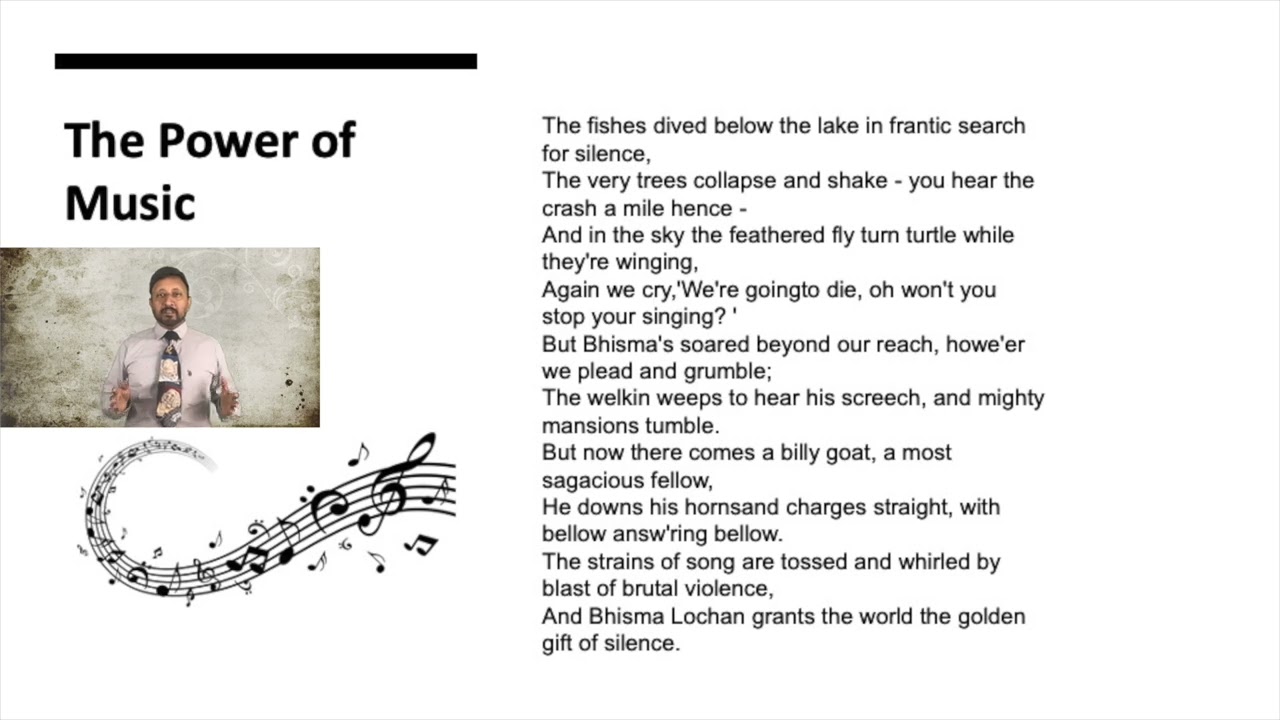 The Power of Music | Sukumar Ray | ICSE Class 10 | Detailed Explanation