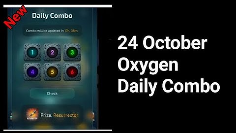 Oxygen Miner Daily Combo 22 October | Oxygen Miner Code Today | Oxygen Miner Today Combo