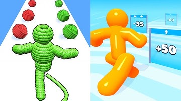 Rope Man Run VS Tall Man Run Max All Levels Gameplay Android,iOS NEW UPDATE