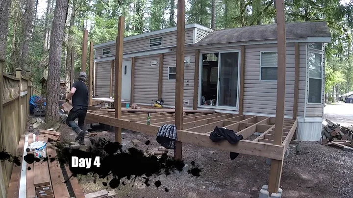 Solo Floating Deck Build with Metal Roof