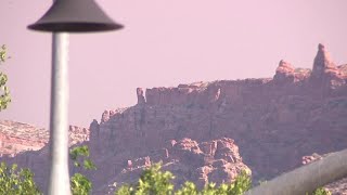 Nearly surrounded by wildfires, Moab hopes to remain safe