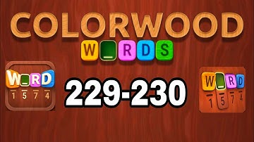 COLORWOOD WORDS Cryptogram level 229 230