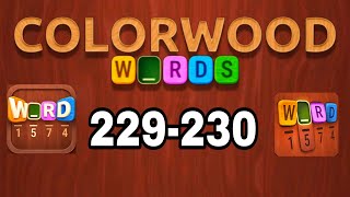 COLORWOOD WORDS Cryptogram level 229 230