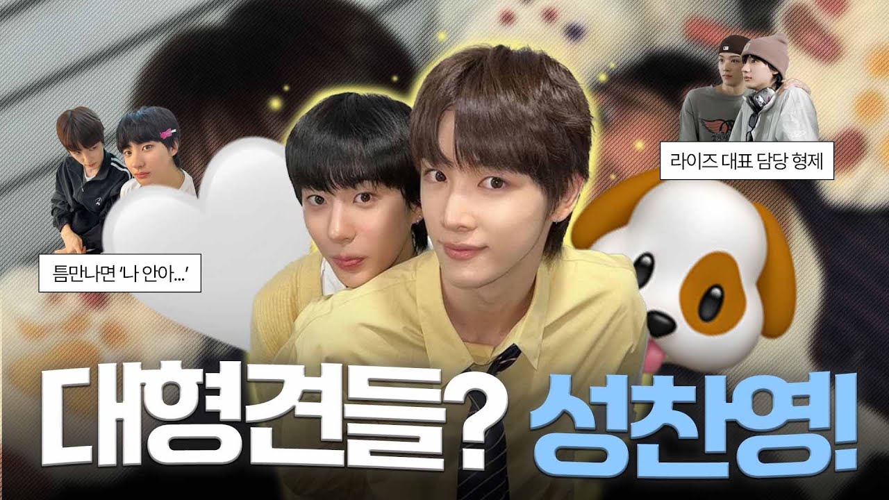 [RIIZE/성찬/앤톤] 성찬이의 우당탕탕 멍톤 육아일기 ૮ • ·̫ • ა | 성찬영 모음.zip |  담당형제 케미가득🤍🍼