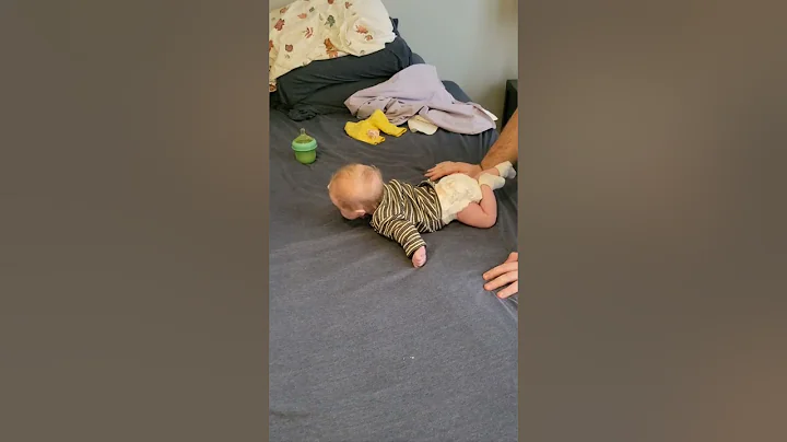 Meet Ellie socially distanced. Tummy time.