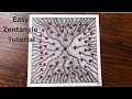 Amazing and Relaxing Zentangle Pattern | Drawing Tutorial For Beginners