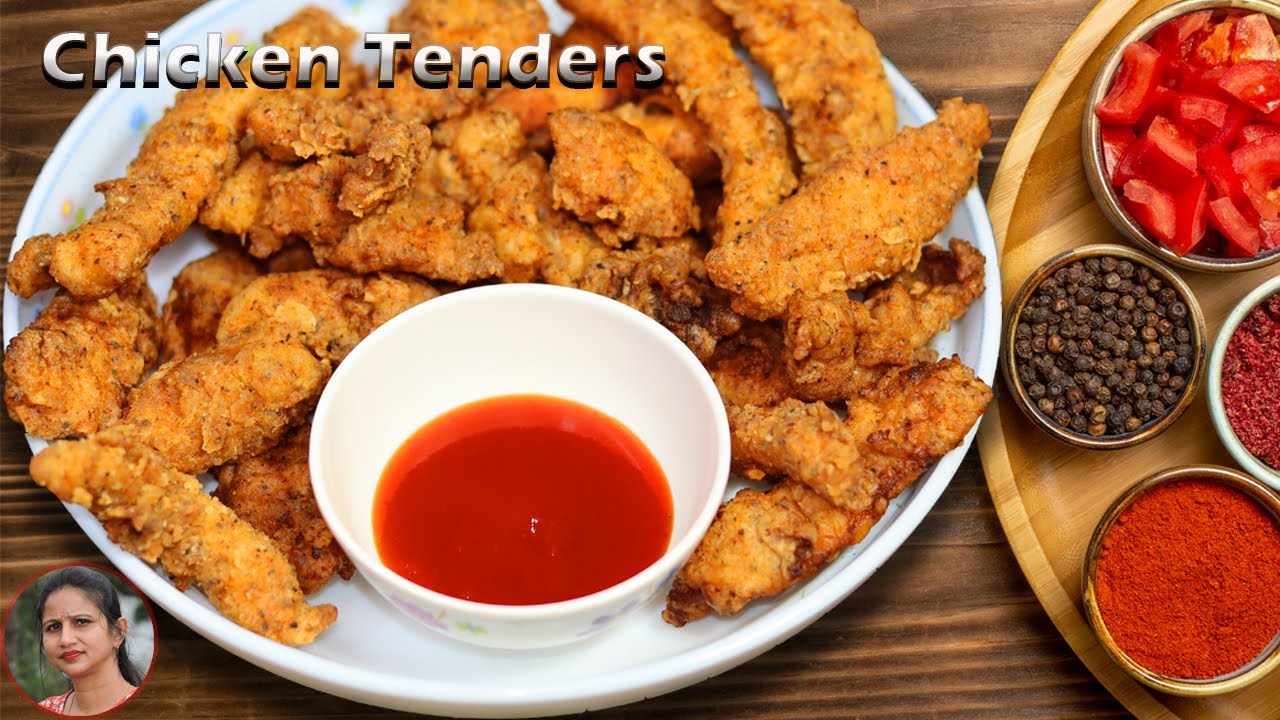 CHICKEN TENDERS RECIPE SPICY JUICY CHICKEN TENDERS KFC STYLE