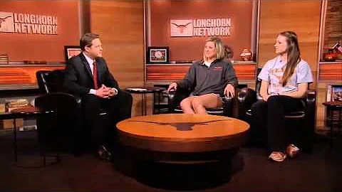 Hannah Allison and Megan Futch visit Longhorn Netw...