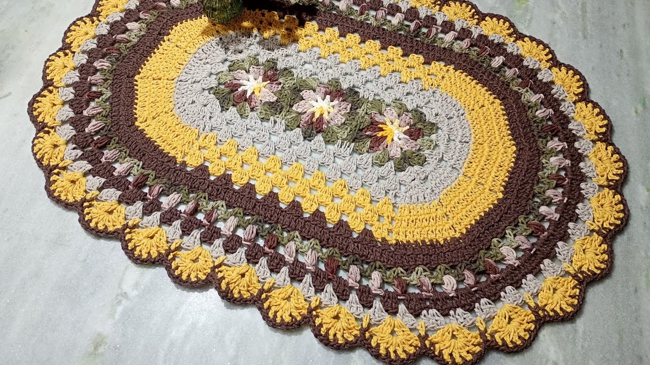 TAPETE DE CROCHÊ FLORESCER COM TULIPAS | PASSO A PASSO #tapetefacil 