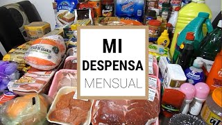 MI DESPENSA MENSUAL CON PRECIOS | AURRERA, SORIANA Y WALMART |