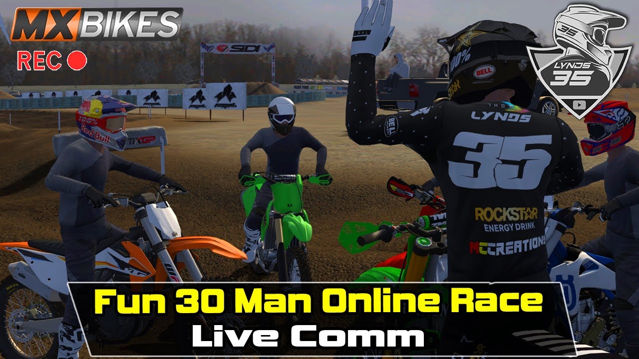 Good Hard Racing In a 30 Man Lommel Lobby - MX Bikes Online