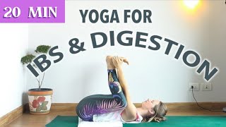 Yoga for Bloated Stomach, IBS, & Digestion ♥ All levels ♥  YogaCandi