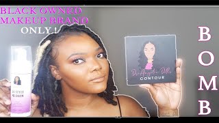 Full Face Using ONLY Black-Owned Makeup Brands | JustShellyOfficial