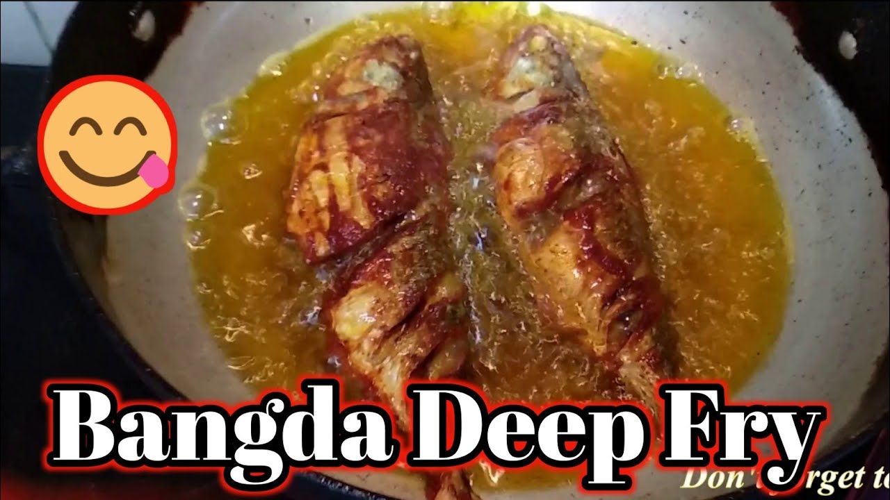 Sea Fish Fry Bangda Deep Fish Fry Sea Fish Deep Fry YouTube