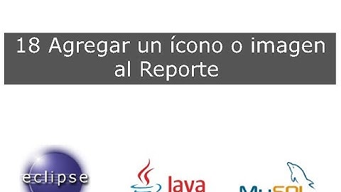18 Agregar un ícono o imagen al Reporte
