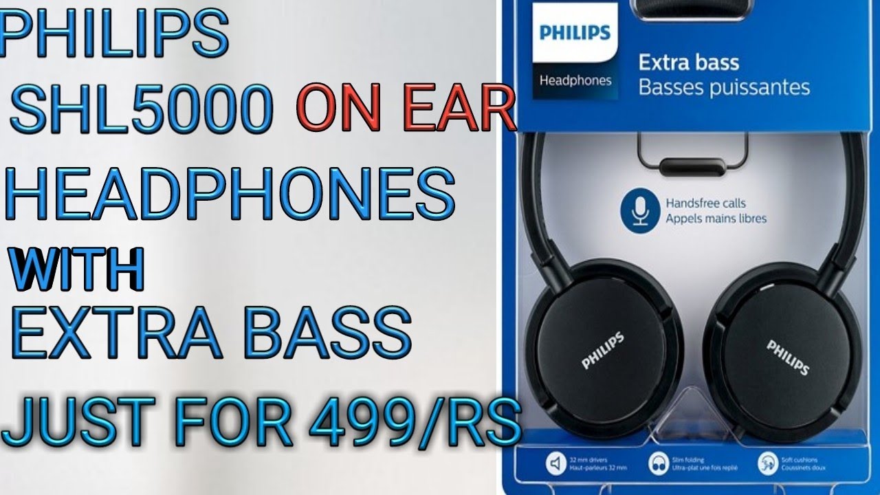 Unboxing review of PHILIPS , SHL5000/00 On Ear with EXTRA BASS