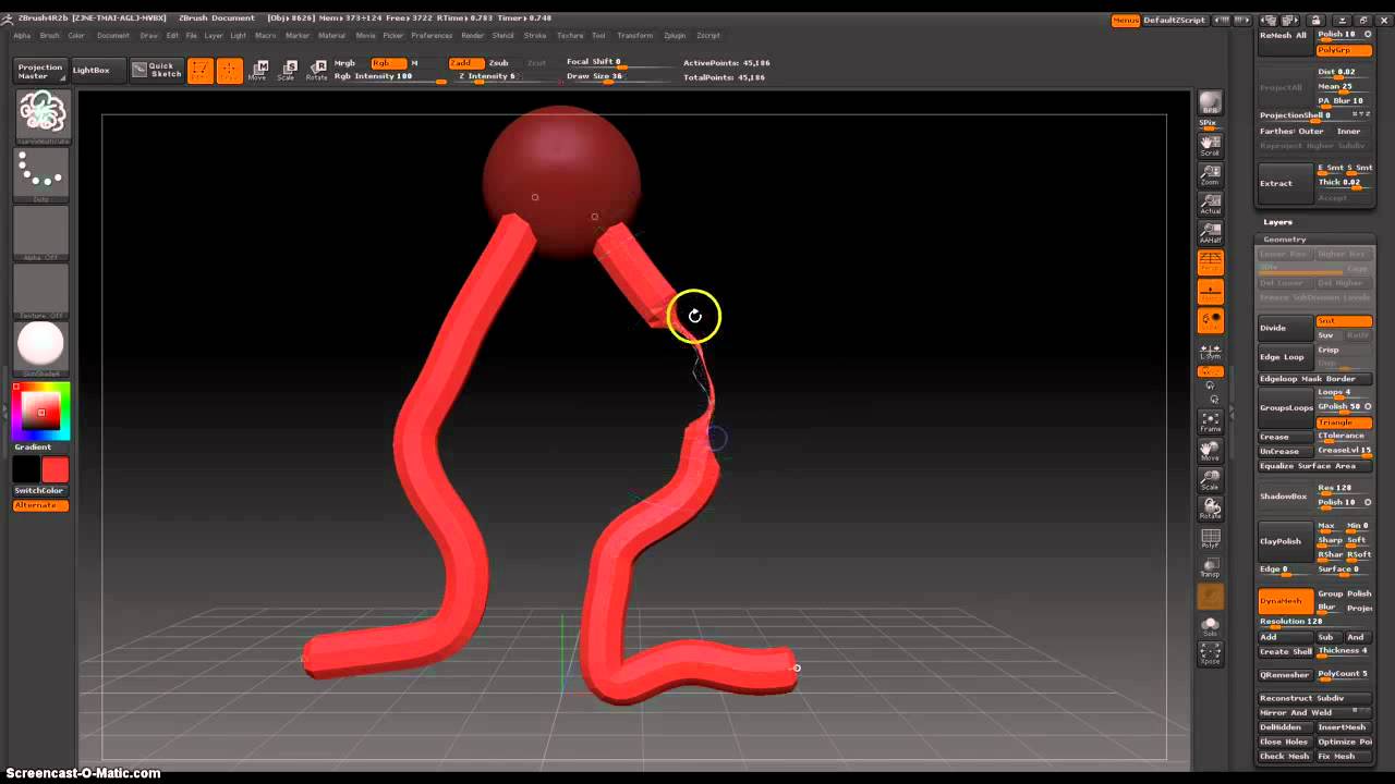 how to accept curve tube brush zbrush