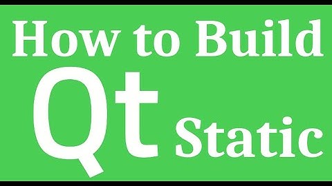 How to build Qt Static? (Команды и пример)