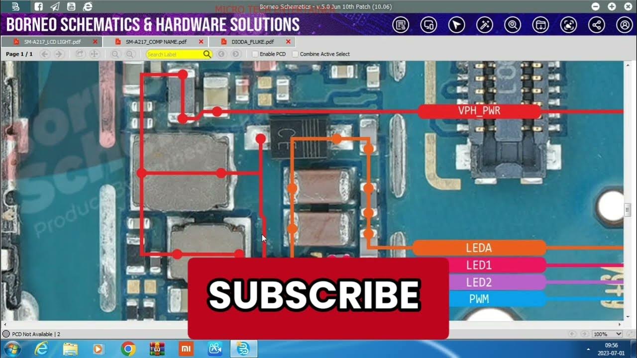 Samsung A21s LCD light way & Multimeter reading /A217 display light not