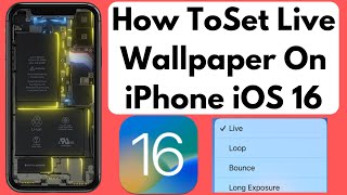 How To Set Live Wallpaper On iPhone iOS 16 Live Wallpaper Apply To iPhone Lock screen screenshot 4