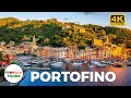 Portofino, Italy Morning Sunrise Walk - 4K60fps with Captions - Prowalk Tours