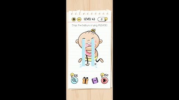 Brain Test Level 43 stop the babys crying please