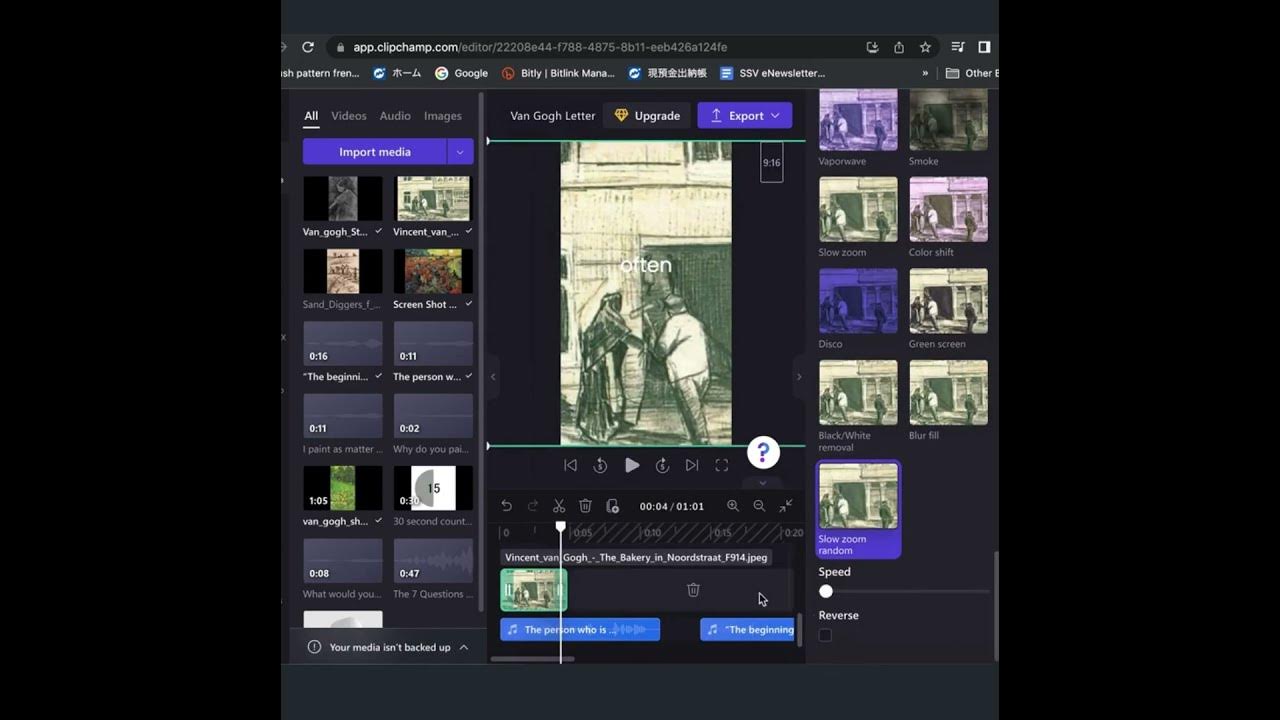 [ClipChamp Tutorial] How to apply Ken Burns /Slow Zoom Effect in 
