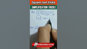 square root tricks वर्गमूल ट्रिक simplification #ssc #tricks #maths #trickymaths #algebra #shorts