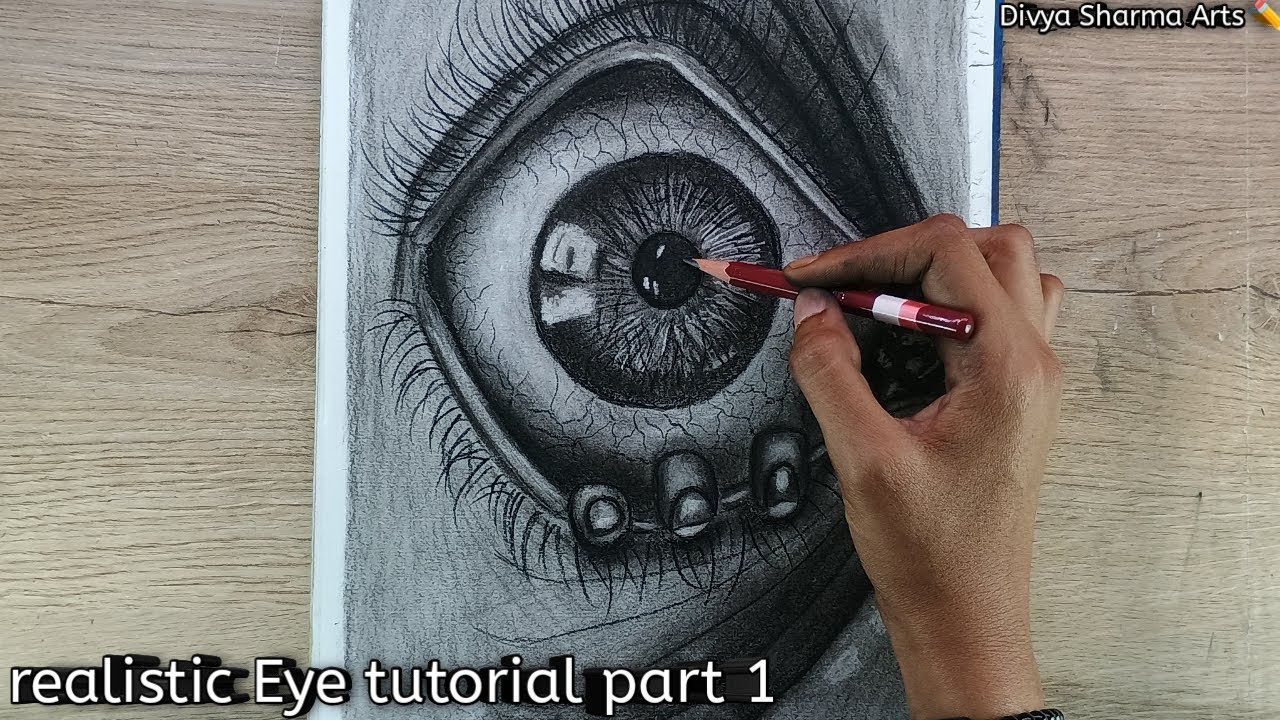 realistic eye tutorial part 1 || Divya Sharma Arts 🎨 - YouTube
