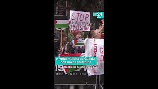 Últimas protestas propalestinas en GALICIA durante a VOLTA ciclista