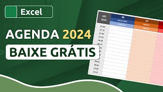 AGENDA 2024 em EXCEL – DOWNLOAD GRÁTIS