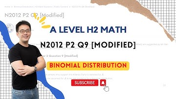 [Binomial Distribution] N2012 P2 Q9 [Modified] - H2 Math Tuition @ Tim Gan Math