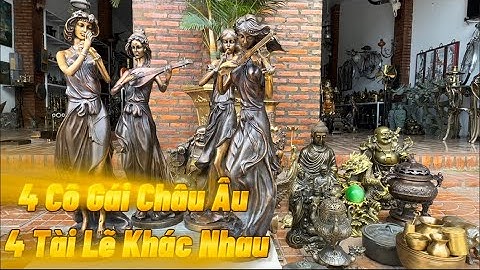 Tượng Đồng Châu Âu _ Bộ ô trầu xưa _ Đỉnh đồng xưa #đồcổcầnthơ #phongthuy #đồcổ #đồcổ #tượngđồng