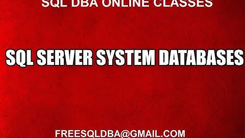 Sql Server System Databases