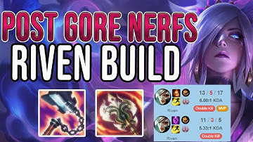NEW OP RIVEN BUILD AFTER GORE NERFS!!! 10 MILLION MASTERY POINT RIVEN!!!