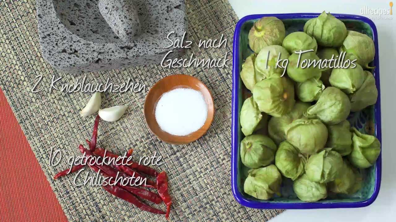 Rezept: Mexikanische Tomatillo Salsa - YouTube