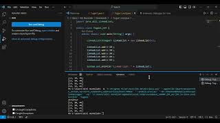 Tugas 1 java Visual Studio Code -  String, Int, Array, Linkedlist
