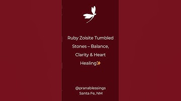 Ruby Zoisite Tumbled Stones | Balance