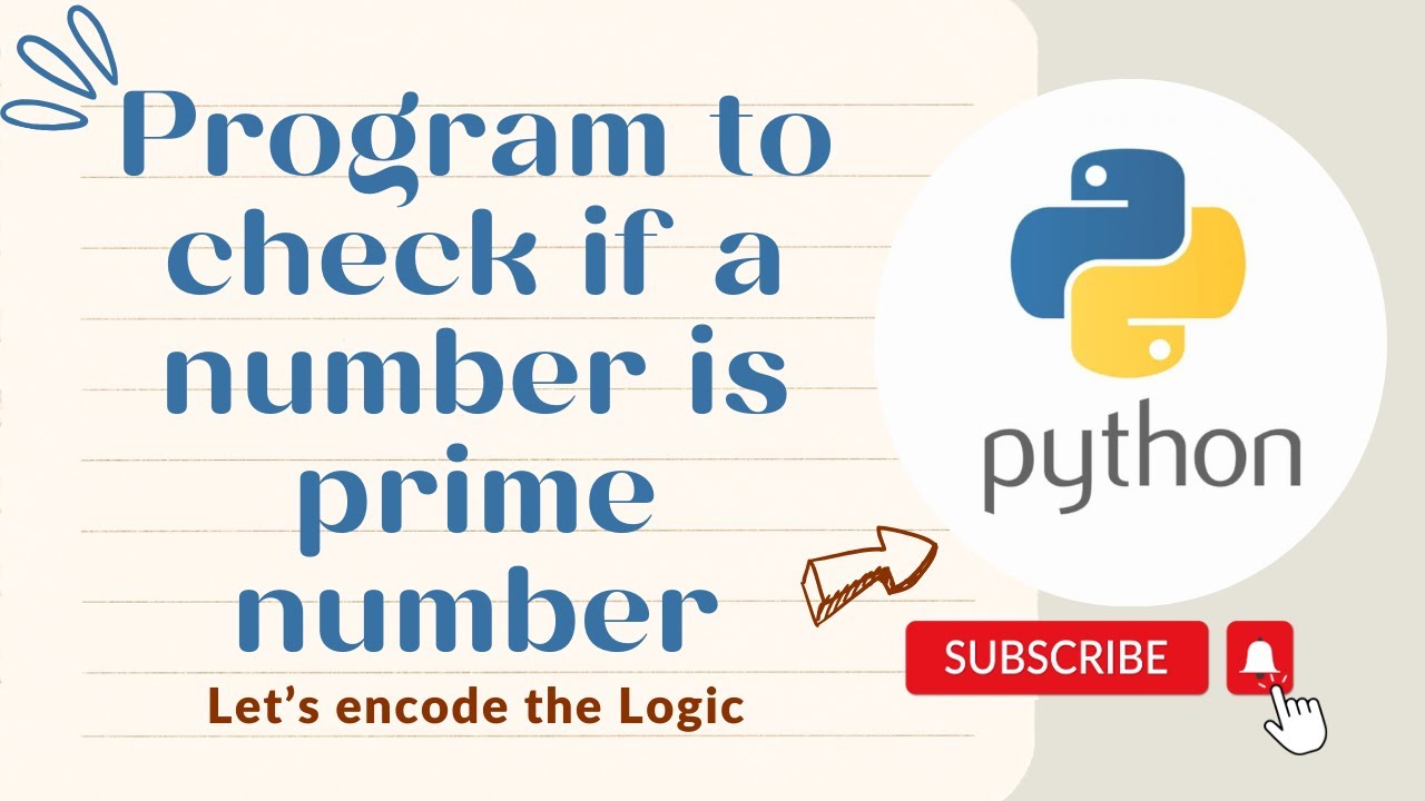 Program to check if a number is Prime number in Python || Python ...