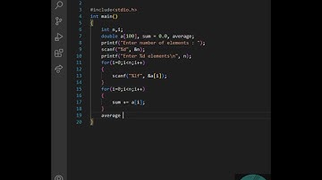 Find sum & average using array in C programming #shorts #programming