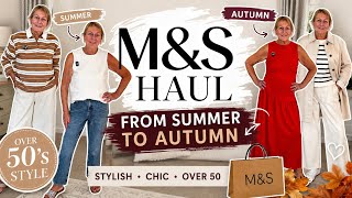 M&S NEW IN HAUL 🍂 Transitioning My Wardrobe from Summer to Autumn | Stylish Fashion Over 50