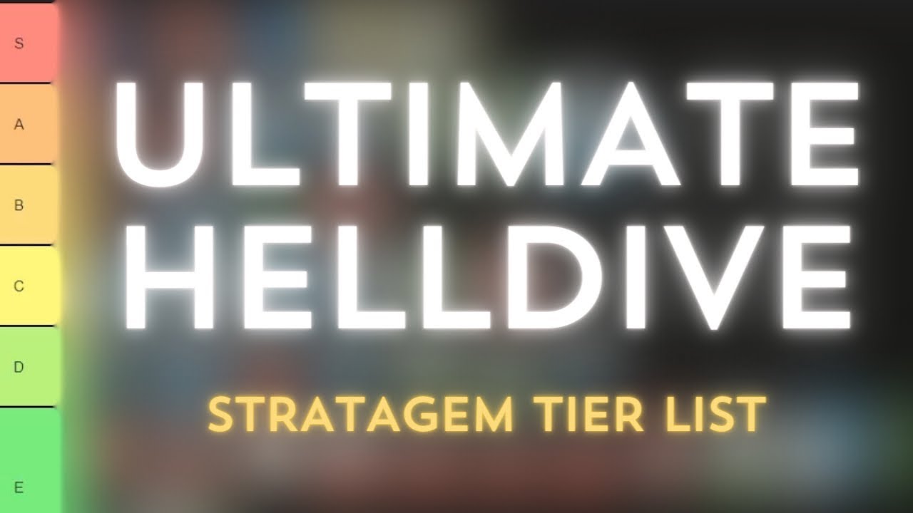 THE TRUE HELLDIVERS 2 STRATAGEM TIER LIST - FOR AUTOMATONS AND ...
