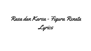 Rasa dan Karsa - Figura Renata (Lyrics) cover by Roni Ramadhan