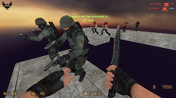 ZOMBIE ESCAPE MOD ON COUNTER-STRIKE: SOURCE, MAP: ZE_sky_atletic, CSS