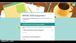 BINF 301 - NCBI assignment answers