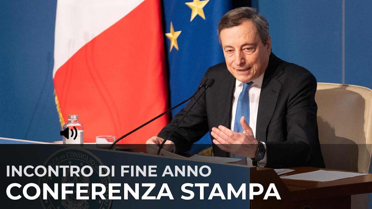 Conferenza stampa di fine anno del Presidente Draghi