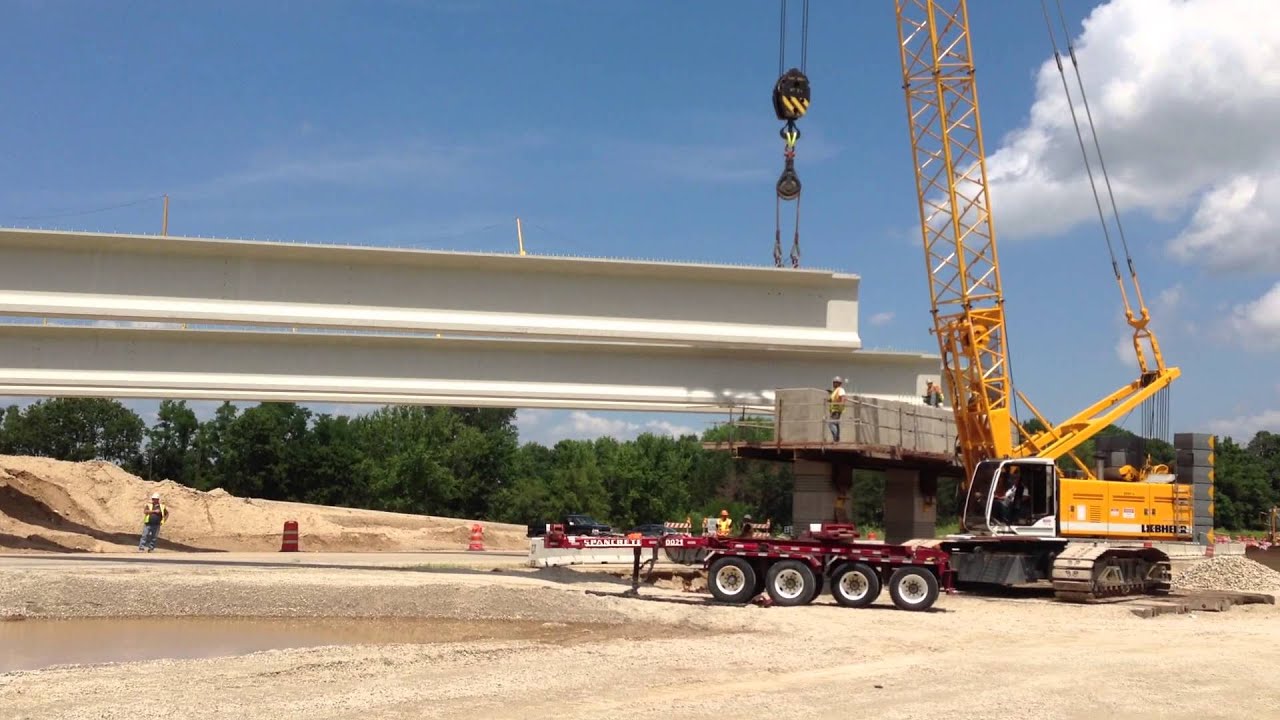 Setting bridge girders YouTube