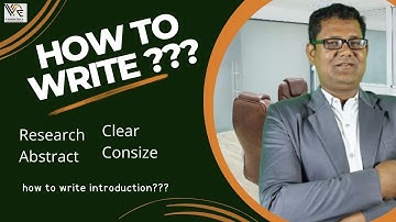 How to Write Research Abstract Consize &Clear | By Dr.Prashant Singh | Research Samadhan |#Research