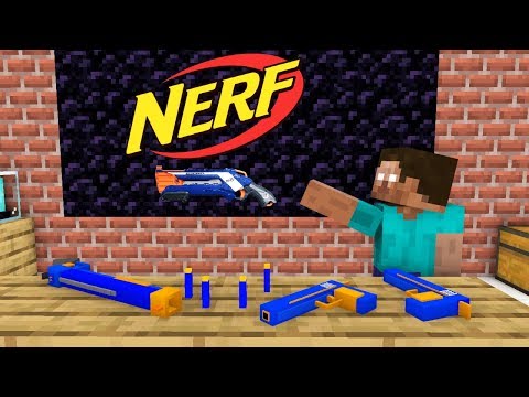 Canavar okulu: NERF WAR mücadelesi - Minecraft animasyonu